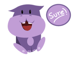 Henri, the cute baby hippo sticker #989542