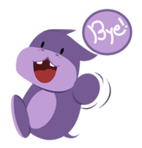 Henri, the cute baby hippo sticker #989543