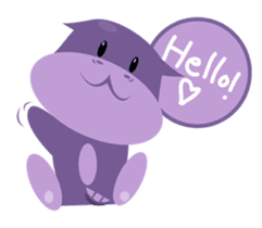Henri, the cute baby hippo sticker #989544