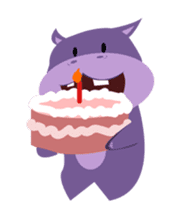 Henri, the cute baby hippo sticker #989546