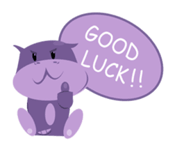 Henri, the cute baby hippo sticker #989547