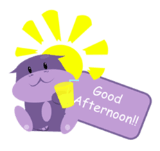 Henri, the cute baby hippo sticker #989548