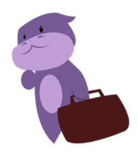 Henri, the cute baby hippo sticker #989554