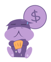 Henri, the cute baby hippo sticker #989555