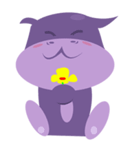 Henri, the cute baby hippo sticker #989556