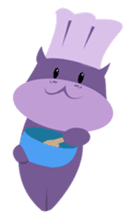 Henri, the cute baby hippo sticker #989561