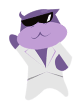 Henri, the cute baby hippo sticker #989564