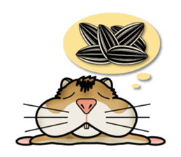 Cute Hamster sticker #989975