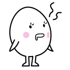 character of egg "tamako-san" sticker #990050