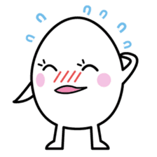 character of egg "tamako-san" sticker #990052