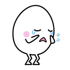 character of egg "tamako-san" sticker #990057