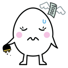 character of egg "tamako-san" sticker #990058