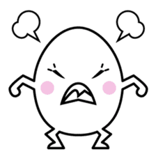 character of egg "tamako-san" sticker #990059
