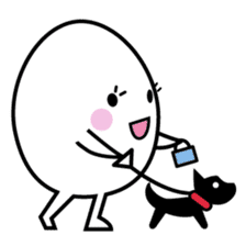 character of egg "tamako-san" sticker #990061