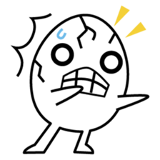 character of egg "tamako-san" sticker #990068