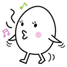 character of egg "tamako-san" sticker #990072