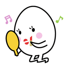 character of egg "tamako-san" sticker #990074