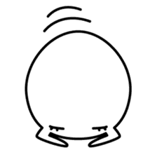 character of egg "tamako-san" sticker #990076