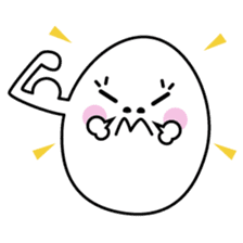 character of egg "tamako-san" sticker #990080