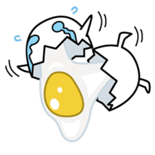 character of egg "tamako-san" sticker #990084