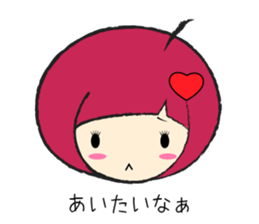 A girl  fall in love sticker #990768