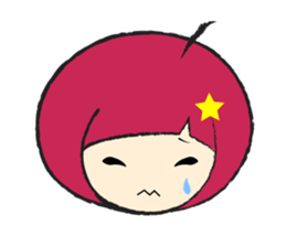 A girl  fall in love sticker #990771