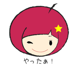 A girl  fall in love sticker #990775