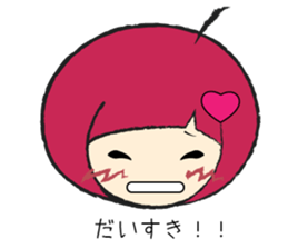 A girl  fall in love sticker #990781