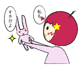 A girl  fall in love sticker #990800