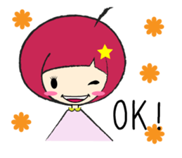 A girl  fall in love sticker #990803