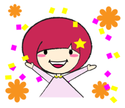 A girl  fall in love sticker #990805