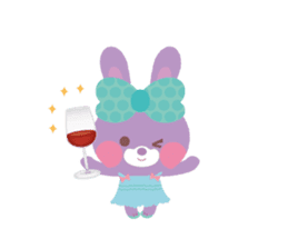 Small rabbit fell in love.ver2 sticker #990972