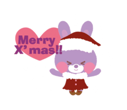 Small rabbit fell in love.ver2 sticker #990974