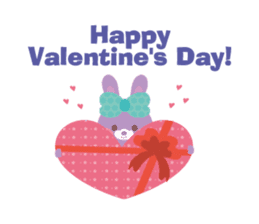 Small rabbit fell in love.ver2 sticker #990977