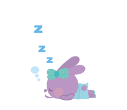 Small rabbit fell in love.ver2 sticker #990986