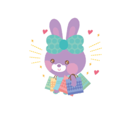 Small rabbit fell in love.ver2 sticker #990989