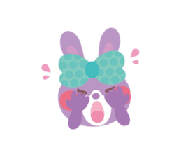 Small rabbit fell in love.ver2 sticker #991000