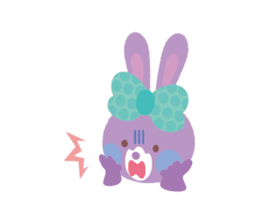 Small rabbit fell in love.ver2 sticker #991002