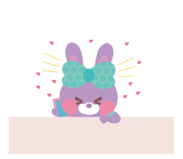Small rabbit fell in love.ver2 sticker #991006