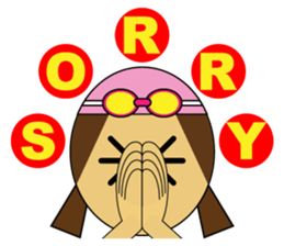 Kawaii Swimming sticker #992018