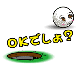 LOVE GOLF sticker #992495