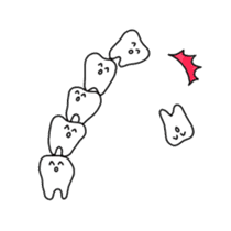Teeth and pleasant friends sticker #993006