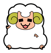 It's the Plump Sheep. sticker #993087