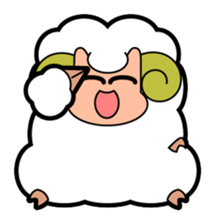 It's the Plump Sheep. sticker #993091