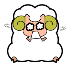 It's the Plump Sheep. sticker #993092