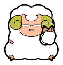 It's the Plump Sheep. sticker #993095