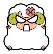 It's the Plump Sheep. sticker #993099