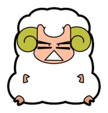 It's the Plump Sheep. sticker #993117