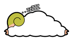 It's the Plump Sheep. sticker #993121