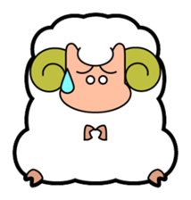 It's the Plump Sheep. sticker #993123